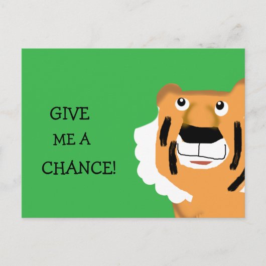 Geef me een kans briefkaart (Voorkant)