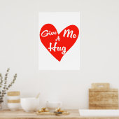 Geef me een knuffel poster (Keuken)