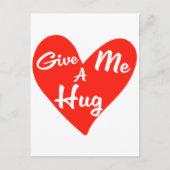 Geef me een knuffel uitnodiging briefkaart (Voorkant)