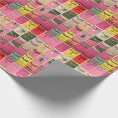 Geef me een label voor  Pop Art Wrapping Paper Cadeaupapier (Hoek)