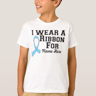 Geef me een lichtblauw lintje aan t-shirt