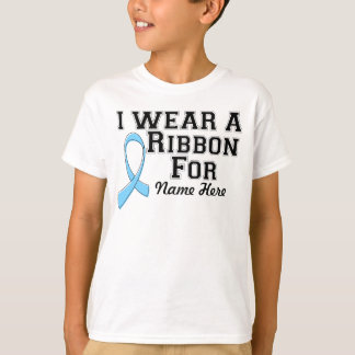 Geef me een lichtblauw lintje aan t-shirt
