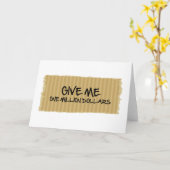 Geef me een miljoen dollar kaart (Gele Bloem)