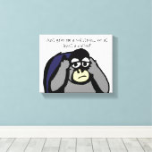 Geef me een oplossing canvas afdruk (Insitu (Houten vloer))