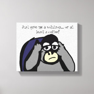 Geef me een oplossing canvas afdruk