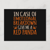 Geef me een Red Panda Cute Pet Animal Pandas Aankondigingskaart (Voorkant)