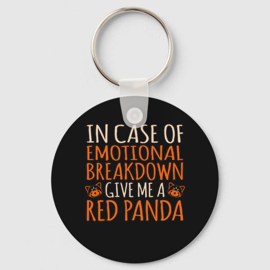 Geef me een Red Panda Cute Pet Animal Pandas Sleutelhanger (Voorkant)