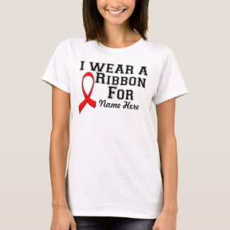 Geef me een Rode Ribbon Draag T-shirt