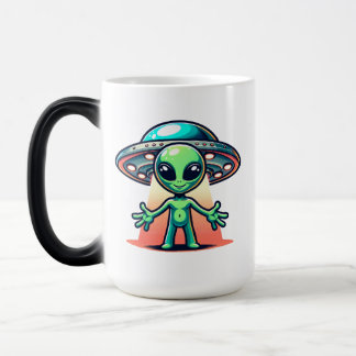 Geef me een straal | Vreemdeling en ufo Magische Mok