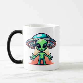Geef me een straal | Vreemdeling en ufo Magische Mok