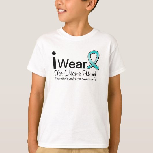 Geef me een Tourette Syndrome Ribbon aan T-shirt (Voorkant)