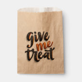 Geef me een traktatie | Halloween Snoep Favoriete  Bedankzakje (Voorkant)