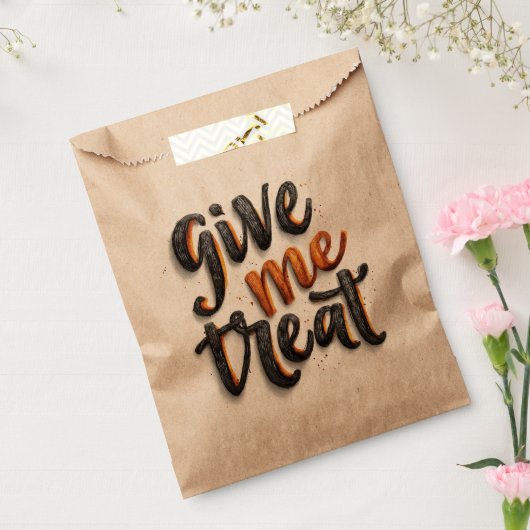 Geef me een traktatie | Halloween Snoep Favoriete  Bedankzakje (Gezegeld)