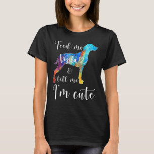 Geef me en zeg me dat ik Cute Cool Vizsla mama ben T-shirt