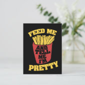 Geef me frietjes en zeg me dat ik ben briefkaart (Staand voorkant)