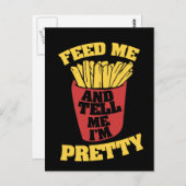 Geef me frietjes en zeg me dat ik ben briefkaart (Voorkant / Achterkant)