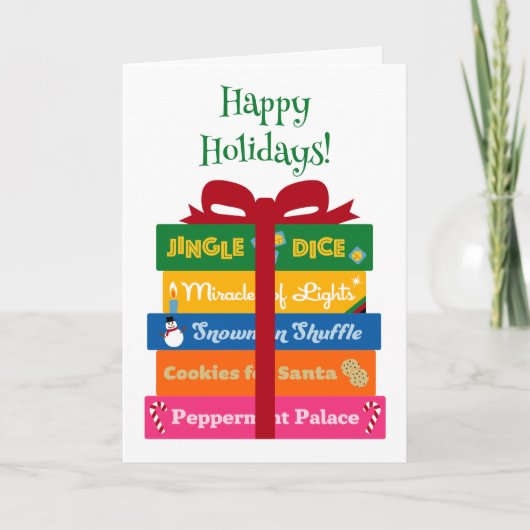 Geef me games voor de Feestdagen Kaart (Voorkant)