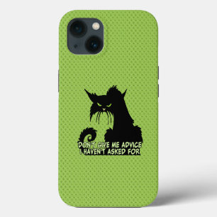 Geef me geen advies Angry Cat Gezegde iPhone 13 Hoesje