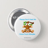 Geef me geen badge. ronde button 5,7 cm (Voorkant /achterkant)