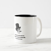 Geef me geen Cigarette grappige schedel Tweekleurige Koffiemok (Voorkant rechts)