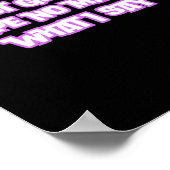 Geef me geen damp, wat ik zeg Sticker Poster (Hoek)