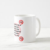 Geef me geen sigarettenpil. koffiemok (Voorkant rechts)