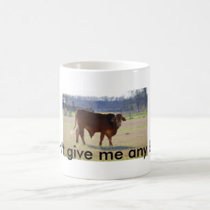 Geef me geen stier! mok