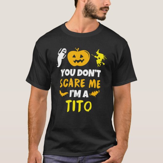 Geef me geen Tito Costume Halloween Lazy Easy T-shirt (Voorkant)