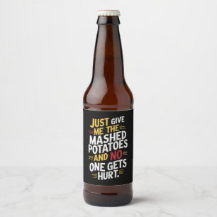 Geef me gewoon de gepureerde aardappelen Thanksgiv Bier Etiket