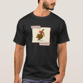 Geef me gewoon de koffie en niemand krijgt pijn t-shirt