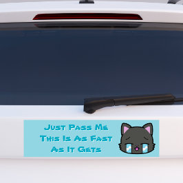 Geef me gewoon door, dit is zo snel als het gaat bumpersticker