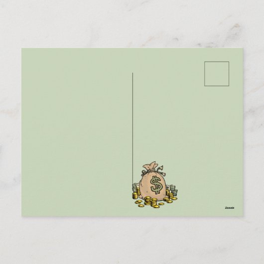 Geef me gewoon geld feestdagenkaart (Achterkant)