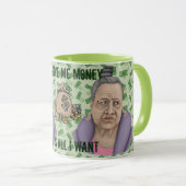 Geef me gewoon geld mok (Voorkant rechts)