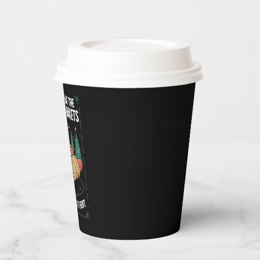 Geef me gewoon varkens in dekens hilarisch kerstfe papieren bekers (Links)