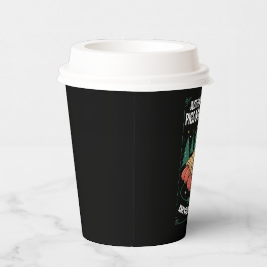 Geef me gewoon varkens in dekens hilarisch kerstfe papieren bekers (Rechts)