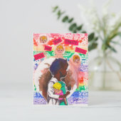 Geef me het  Briefkaart Doll (Staand voorkant)