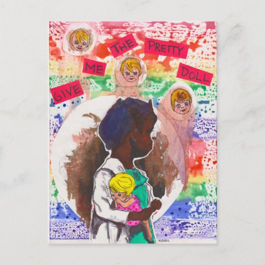 Geef me het  Briefkaart Doll (Voorkant)