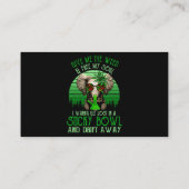 Geef me het onkruid en bevrij mijn olifant-roken visitekaartje (Achterkant)