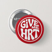 Geef me HRT Retro Protest Ronde Button 5,7 Cm (Voorkant /achterkant)