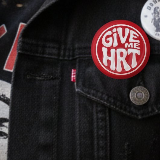 Geef me HRT Retro Protest Ronde Button 5,7 Cm