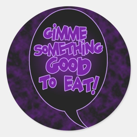 Geef me iets goeds om stickers te eten (Voorkant)