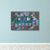 Geef me iets om voor te sterven canvas afdruk (Insitu (Houten vloer))