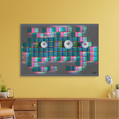 Geef me iets om voor te sterven canvas afdruk (Insitu (Woonkamer))