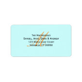 Geef me je adres (label)!! etiket (Voorkant)