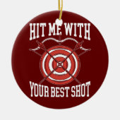 Geef me je beste gebluste Archer Bow-pijl. Keramisch Ornament (Voorkant)