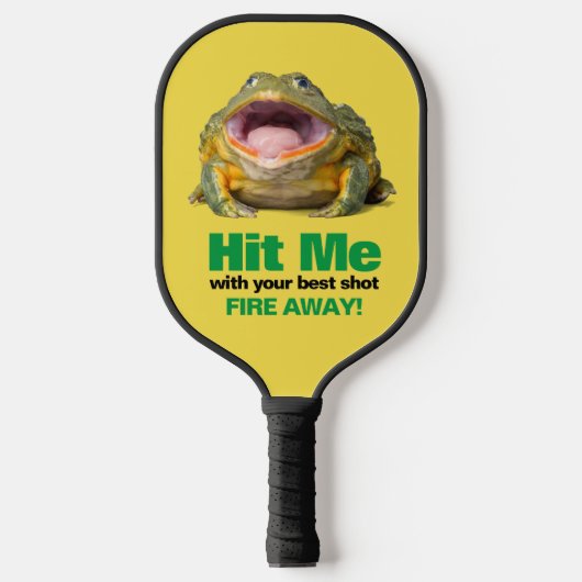 Geef me je beste schitterende mond-kikker. pickleball paddle (Voorkant)