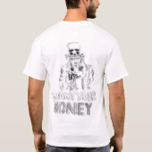 Geef me je geld t-shirt (Achterkant)