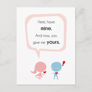 Geef me je hart briefkaart