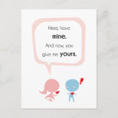 Geef me je hart briefkaart (Voorkant)