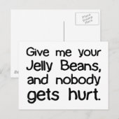 Geef me je Jelly Beans Briefkaart (Voorkant / Achterkant)